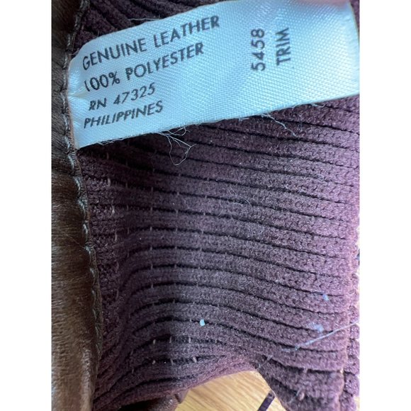 Vintage Kombi Gloves Brown Leather Beige MOD Retro Accessories - Picture 9 of 10